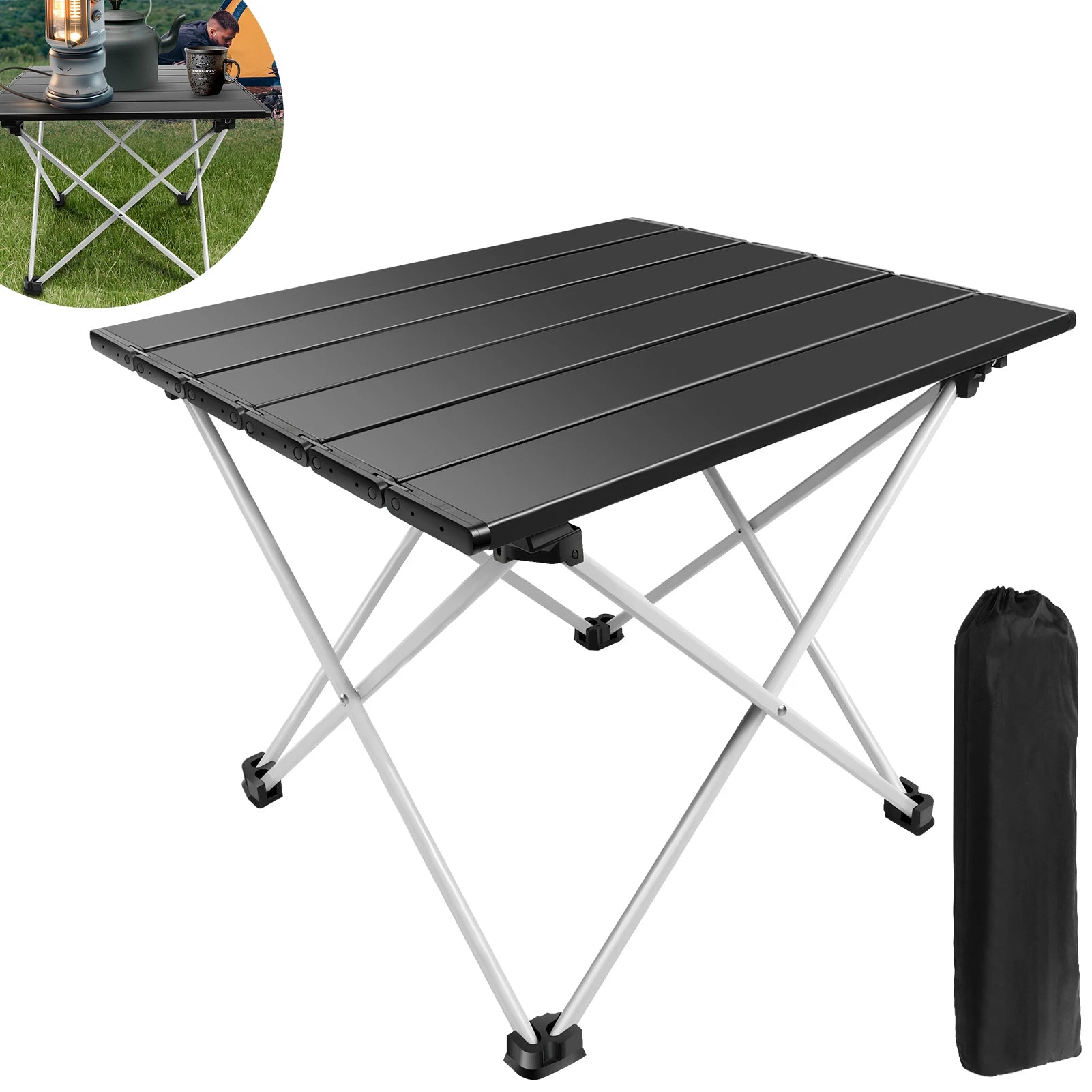 Outdoor Ultralight Portable Folding Camping Table Foldable Dinner Desk Hight Strength Aluminum Alloy For Garden Party Picnic BBQ
