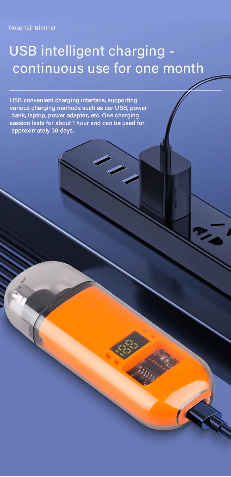 Nose Hair Trimmer Portable Mini Nose and Ear Hair Trimmer Portable Nose Trimmer Rechargeable Trimmer for Man