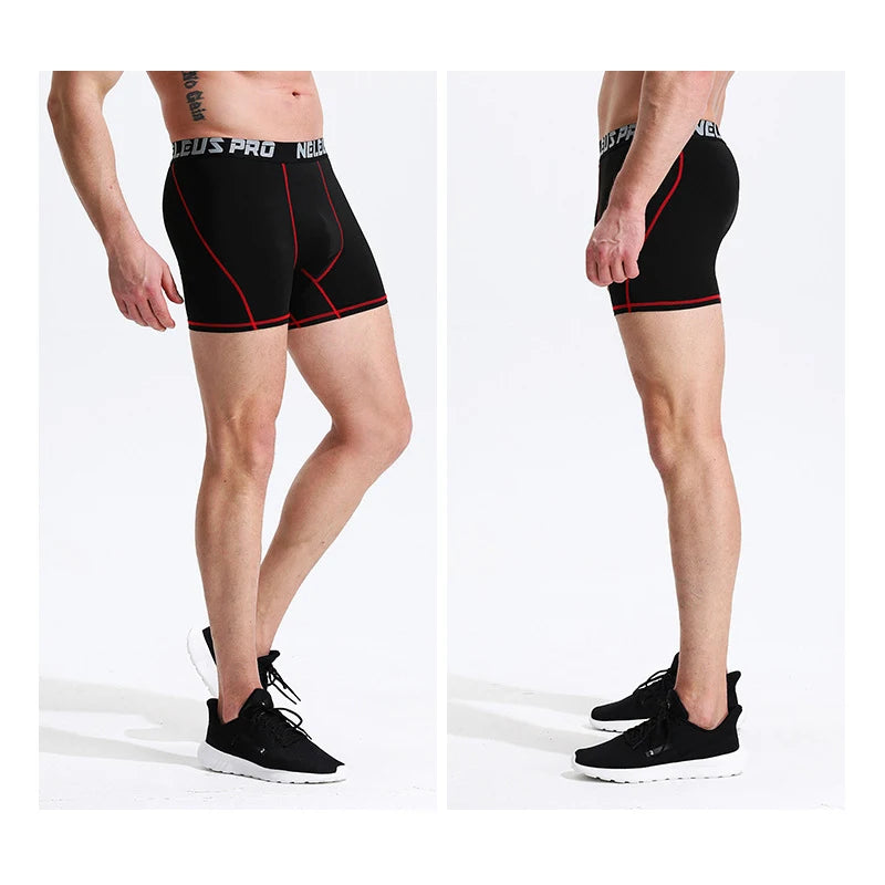 Men Compression Shorts Sport Gym Shorts Male Training Running Leggings Crossfit Tights Fitness Basketball Shorts Man Sportswear