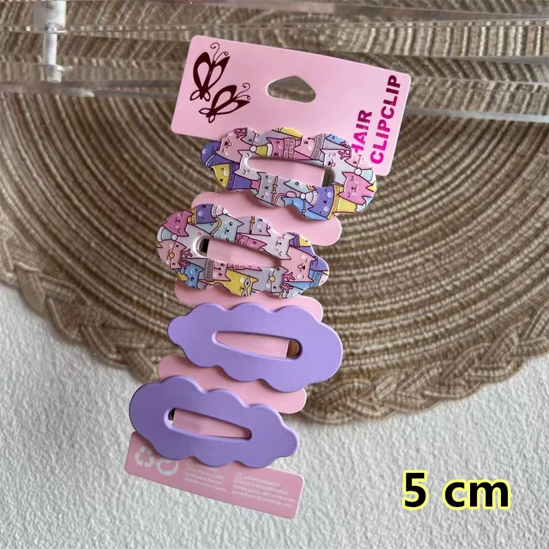2025 New Cartoon Cute Printed Hairpins Set Women Girls Child Hairgrips Hair Clips Pins Barrettes Accessories Hairclip Headdress