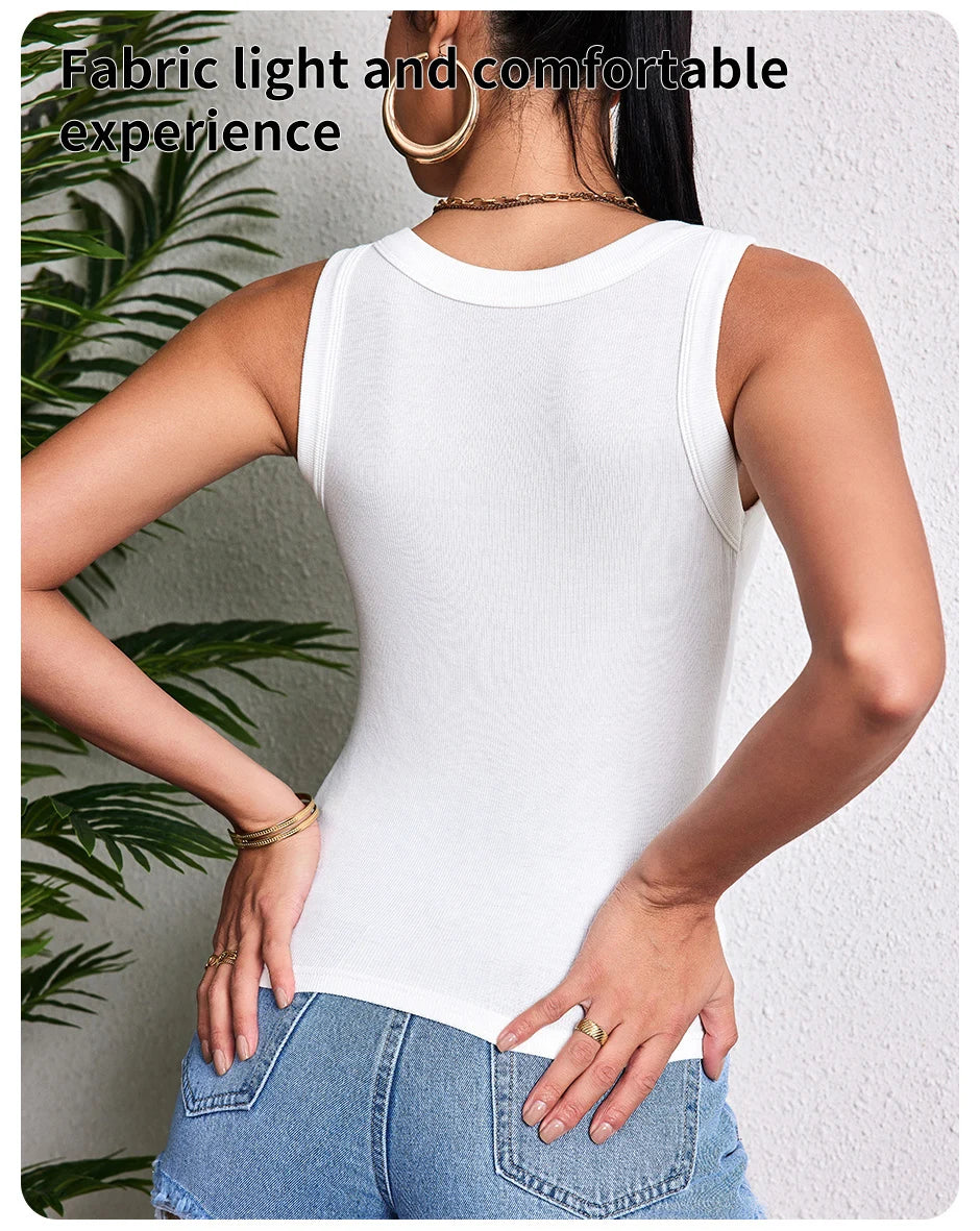 1/3 Pieces Four Seasons Thin Ladies Solid Color Joker Camisole Young Women Plus Size Comfortable and Sexy T-shirt Shirt Casual