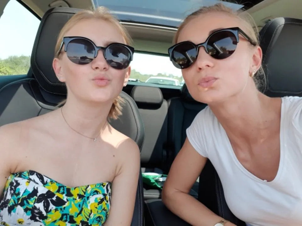 Cat Eye Women Sunglasses Oversized Sun Glasses Cat Eye Vintage Lens Mirror Female Eyewear Goggles for Women UV400 Gafas De Sol
