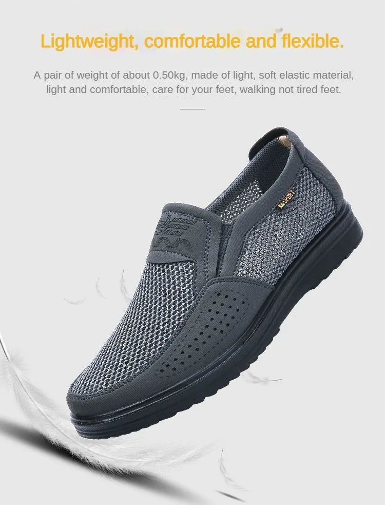 Men's Shoes 2025 Summer Casual Sneakers Breathable Mesh Chunky Sole Affordable Free Shipping