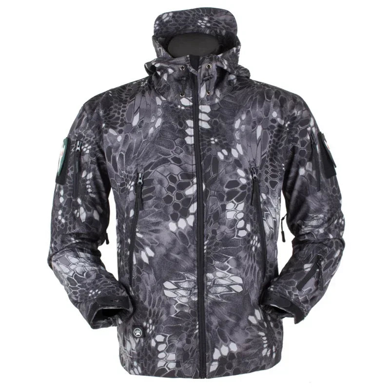 Hot Selling Military Waterproof Jacket Men's jacket Outdoor Soft Fleece Women's Windproof Breathable Thermal Hooded Suit Jackets