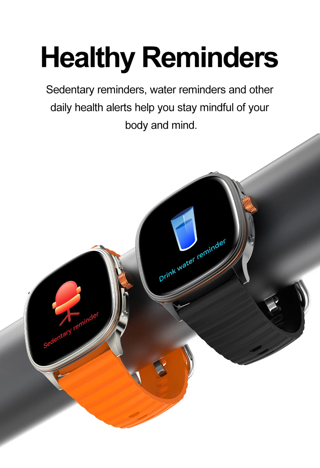 New Smart Watch 1.73" HD Screen NFC Voice Assistant Music Weather Sports Heart Rate High-precision Sensor Waterproof Smart Watch