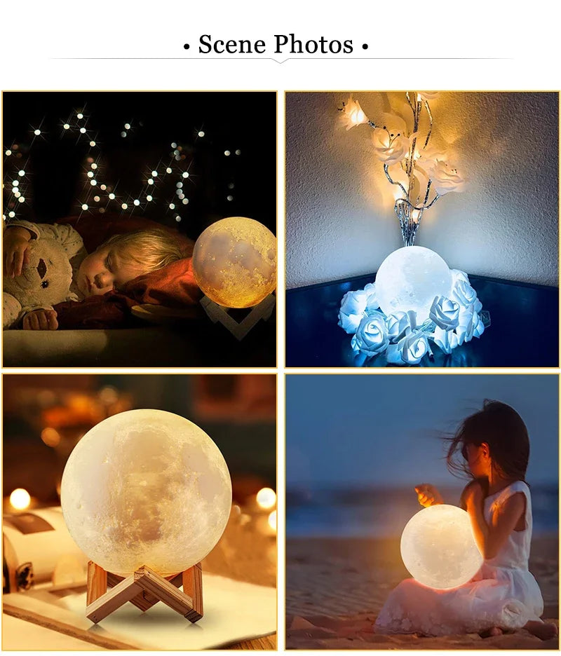 Moonlight Lamp Toy – Creative Bedside Night Light & Kids Gift (8 cm)