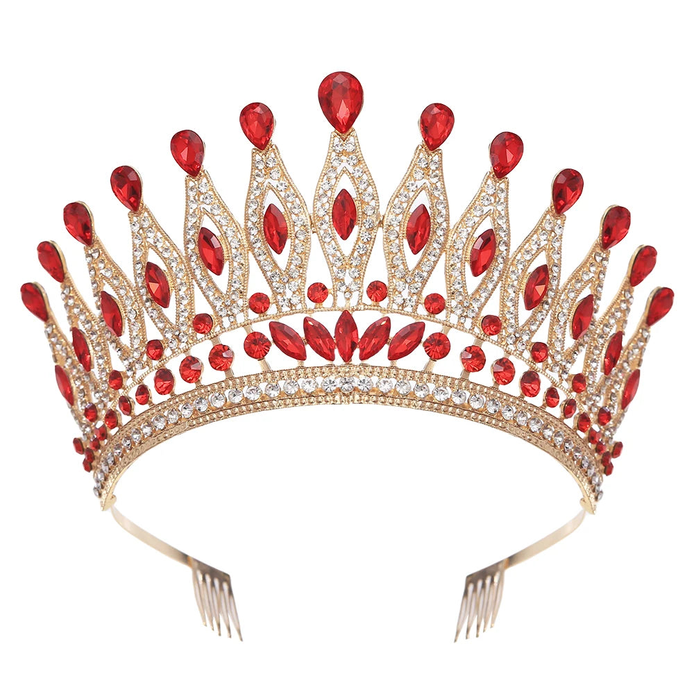 Tiara Crown for Women Girls, Wedding Tiara for Bride, Princess Hair Accessories for Birthday Prom Party Quinceanera