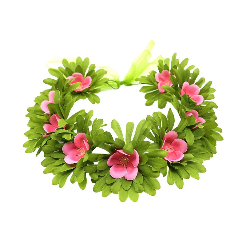 Gilrs Princess Moana Wig and Necklace Flower Clip Dress Up Set Halloween Vaiana Costume Accessories Moana Pet Pig and Cock Toys