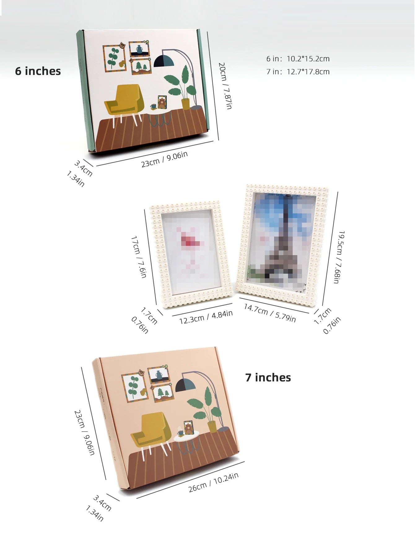DIY Clourful Building Blocks Photo Frame For Home Decoration Creative Family Activity& Educational Gift