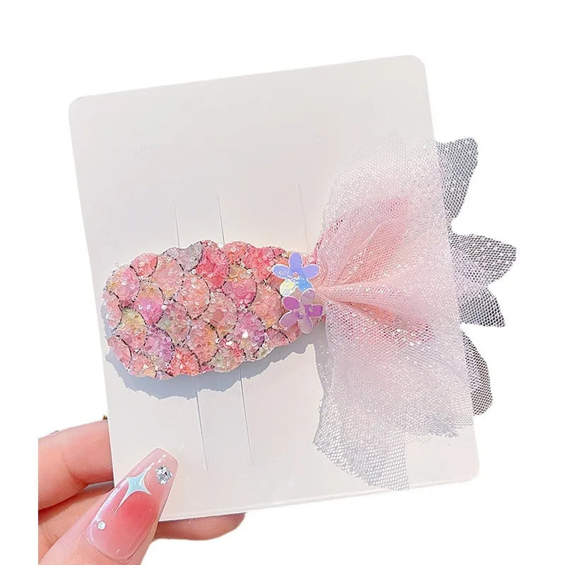 Kids Hair Clip Princess Hairpins Hair Ornament Cute Hair Accessories For Birthday Gift Party