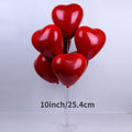 Wedding balloons, wholesale of wedding balloons, double-layer pomegranate red heart shaped balloons, love balloons, wedding room