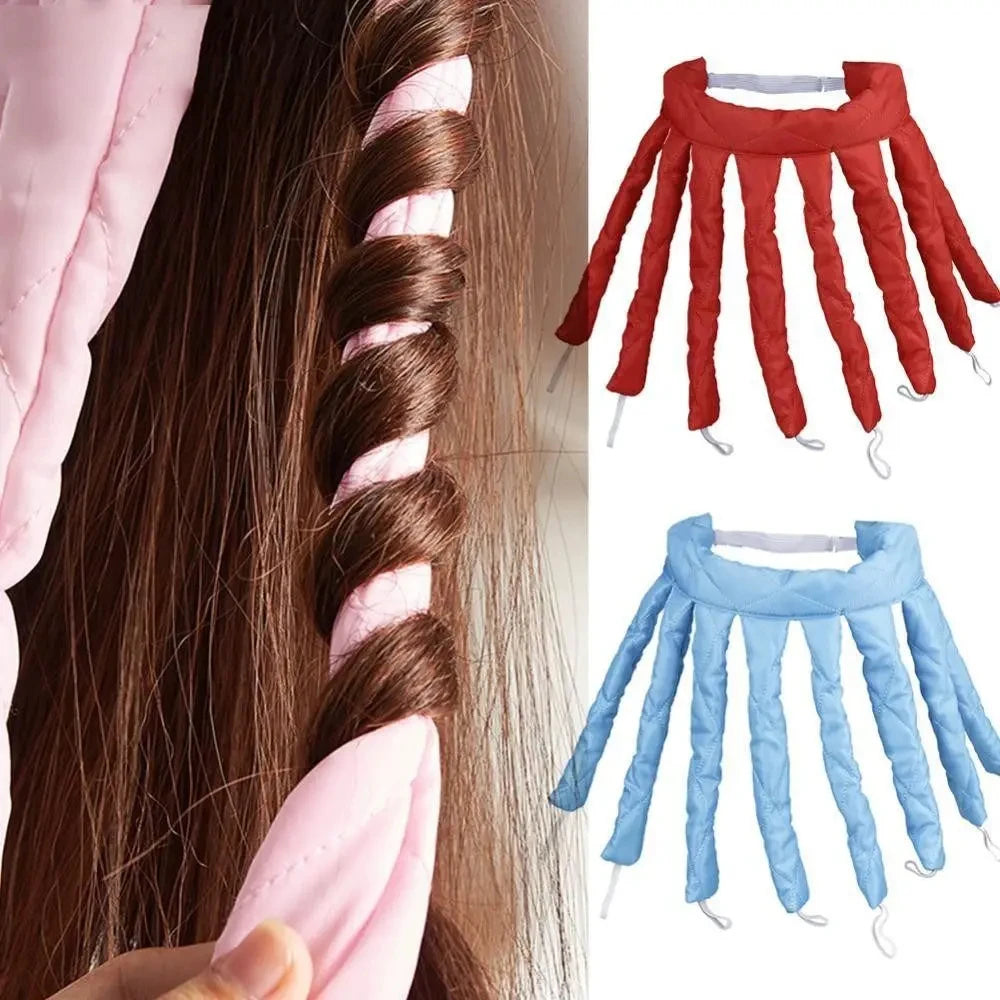 Heatless Curling Rod Headband for Lazy Hair - Silk Ribbon Soft Wave Formers for Sleeping No Heat Curls