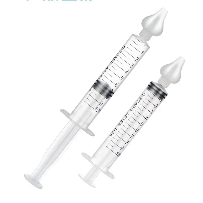 1/2Pcs Needle Tube Baby Nasal Aspirator Syringe Baby Nose Cleaner Rhinitis Nasal Washer Irrigator Baby Nose Washing for Children