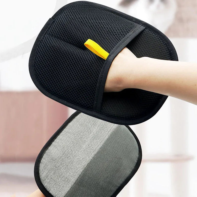 Pet Hair Removal Tools Reusable Gloves Pet Double Sided Beauty Gloves Carpet Removal Pet Fur Hair Pet Supplies Sofa Carpet Home