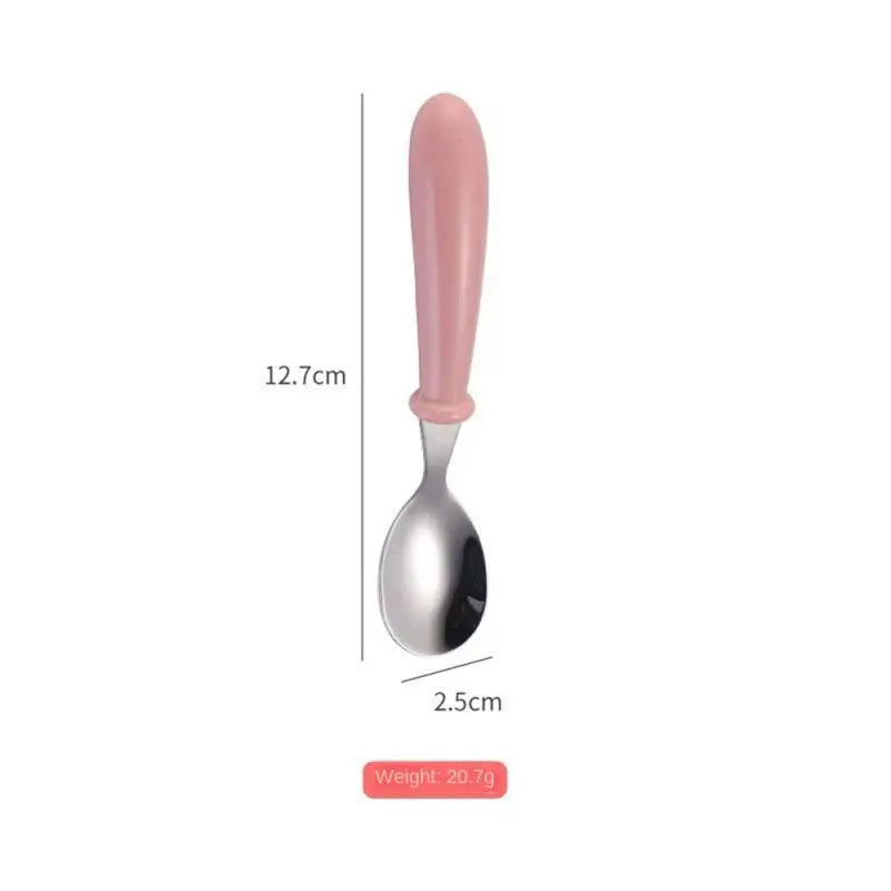 Children Spoon Forks Box Kids Stainless Steel Kids Cutlery Portable Baby Feeding Utensils Baby Spoons Baby Tableware Set