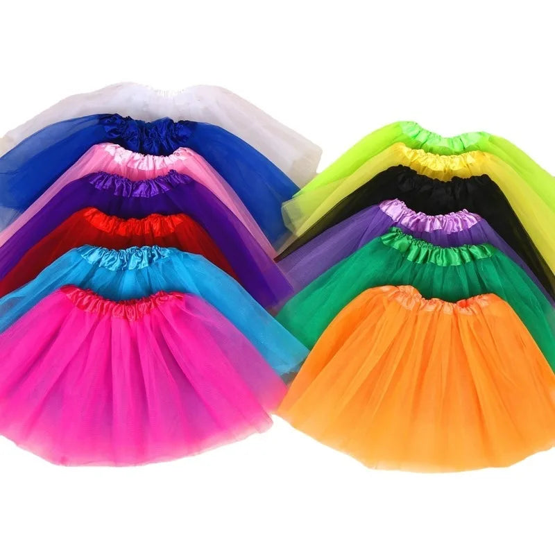 Women's Tutu Skirt 50s Rockabilly Petticoat Ballet Underskirt Elastic High Waist Ballet Skirt Dance Dress Costume Party Skirt