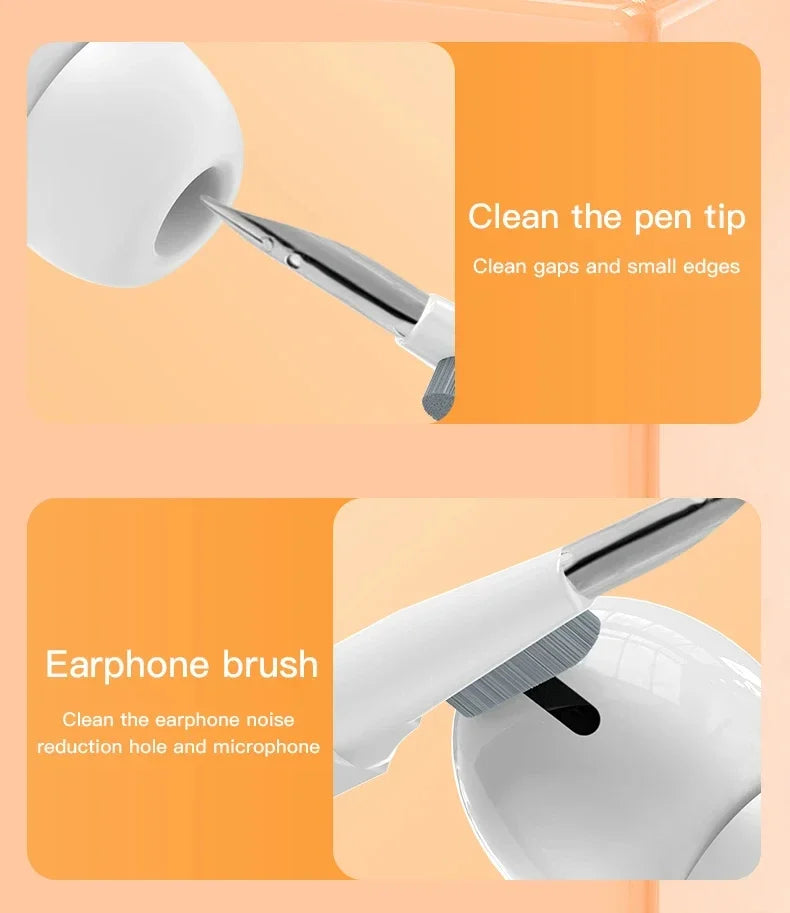 20-in-1 Cleaner Kit Computer Keyboard Brush Earphones Cleaning Pen Screen Cleaning Spray Bottle Cleaning Tools Keycap Puller Set