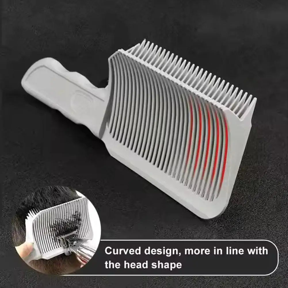 Fading Comb Professional Barber Clipper Blending Flat Top Hair Cutting Comb For Men Heat Resistant Fade Brush Salon Styling Tool