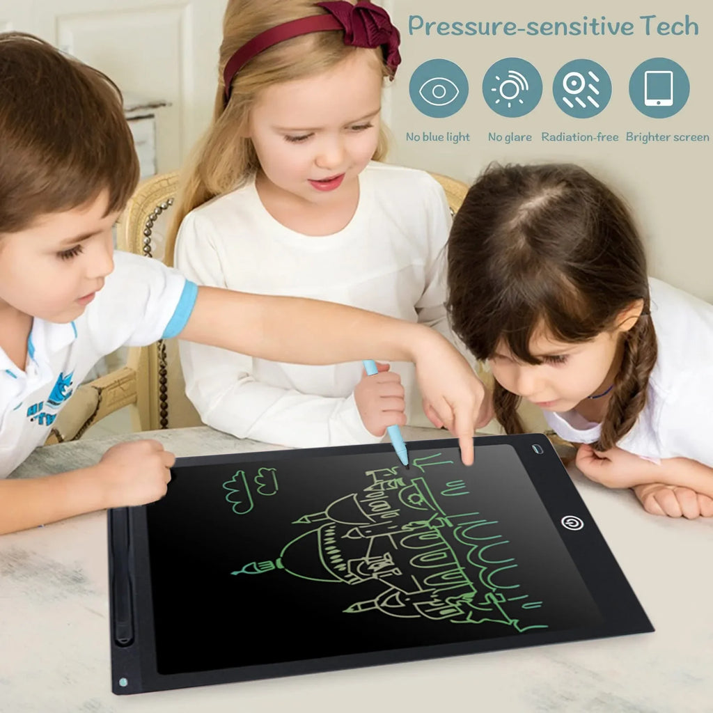 12 Inch Electronic Drawing Board(Brightness Increase By20%o), Writing Tablet For Kids,Colorful Screen Doodle Board