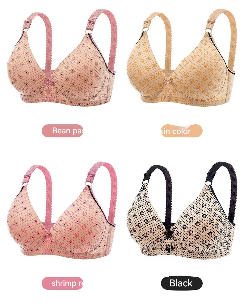 Comfortable & Stylish Nursing Bras for Pregnant Nursing Mothers New sexy printed Thin Bra Comfortable Wire-free Nursing Bra