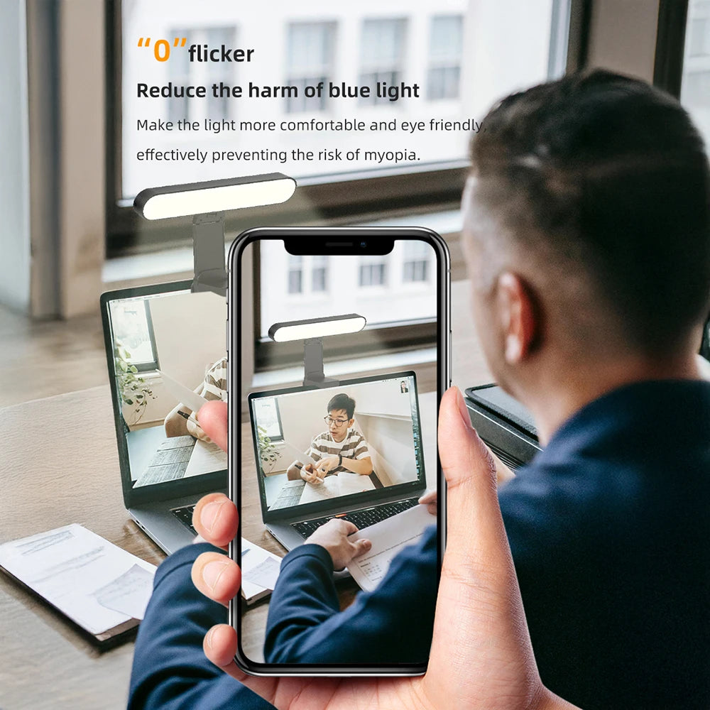 Video Conference Light Computer Light For Video Conferencing Video Call Lighting Adjustable Brightness Live Stream Light Phone