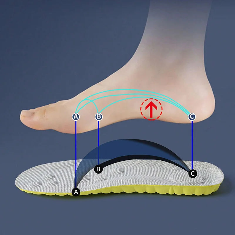 Elastic Sport Insoles – Breathable Arch Support Cushion Pads