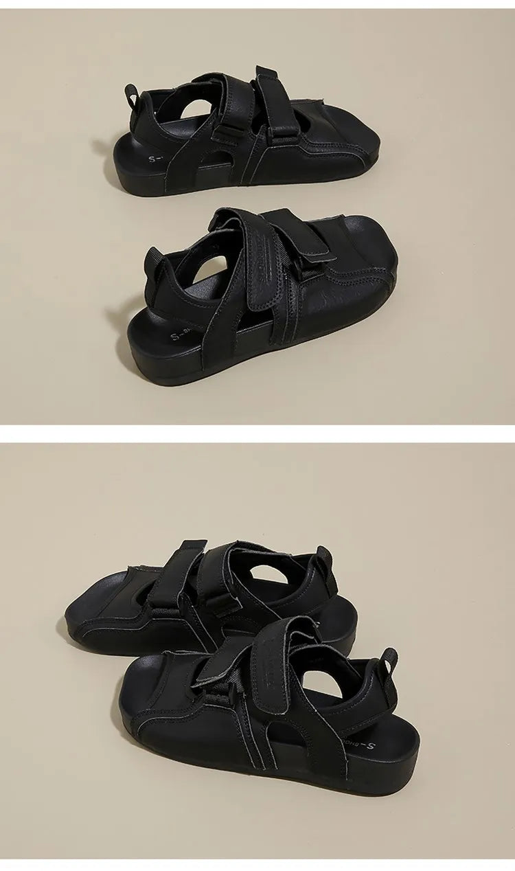 Summer Wedge Sandals for Women 2026 New Fashion Non Slip Beach Shoes Woman Lightweight Casual Platform Plus Size Sandals Women