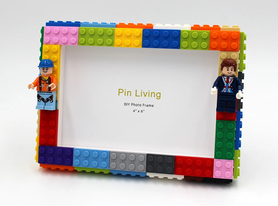 DIY Clourful Building Blocks Photo Frame For Home Decoration Creative Family Activity& Educational Gift