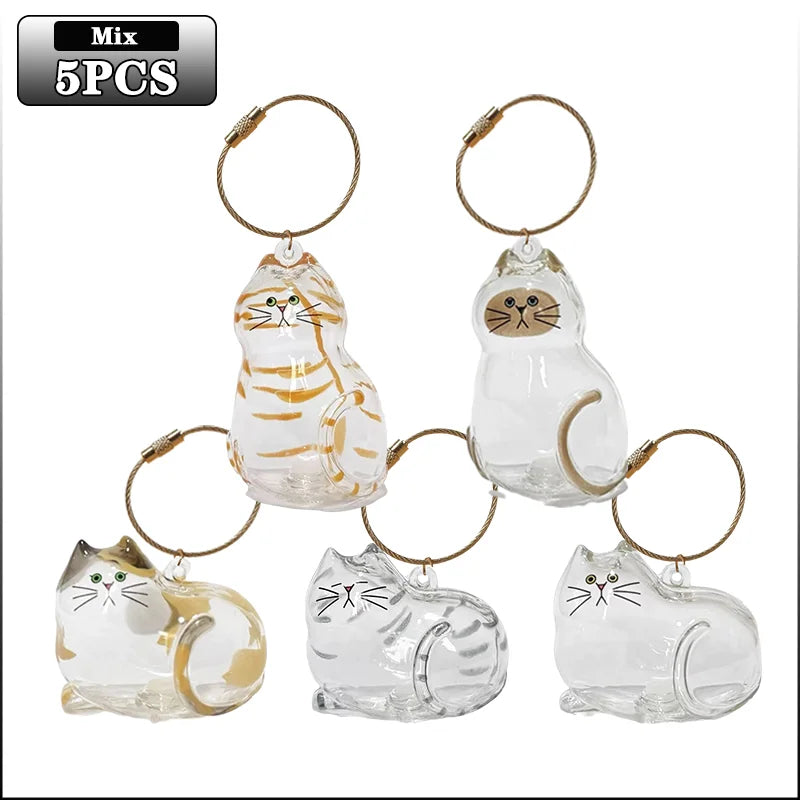 Pet Hair Keepsake Memorial Bottle for Cat Fur Transparent Storage Container for DIY Decoration Gift for Pet Lovers Home Display