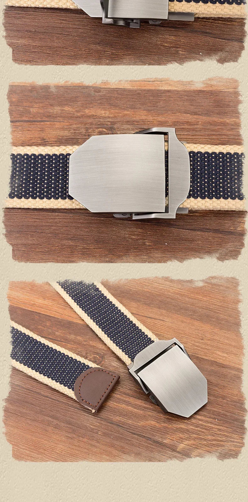 Men Waist Belt Outdoor Sports Canvas Belt Luxurious Gloss Metal Buckle Jeans Waist Circumference Military Tactical Nylon Weaving