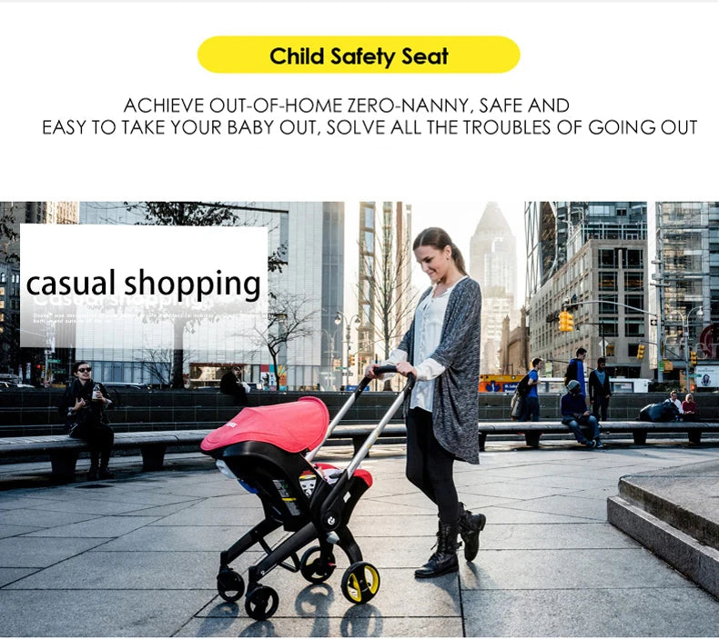 Baby Stroller 3 in 1 With Car Seat Infant Cart High Landscope Folding Baby Carriage Prams For Newborn Travel Stroller 4 in 1