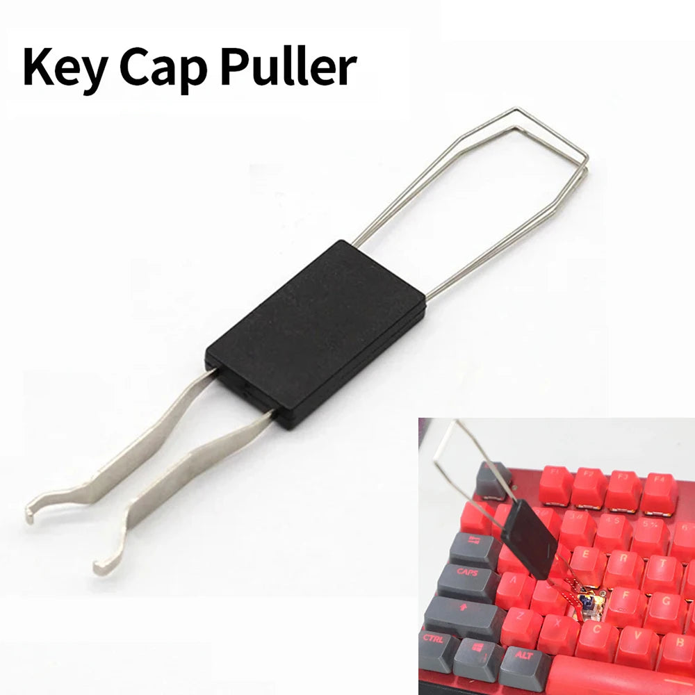 Universal 2-In-1 Multi-Purpose Mechanical Keyboard Key Cap Puller  Keycap Shaft Remover Button Extractor Keyboards Accessories