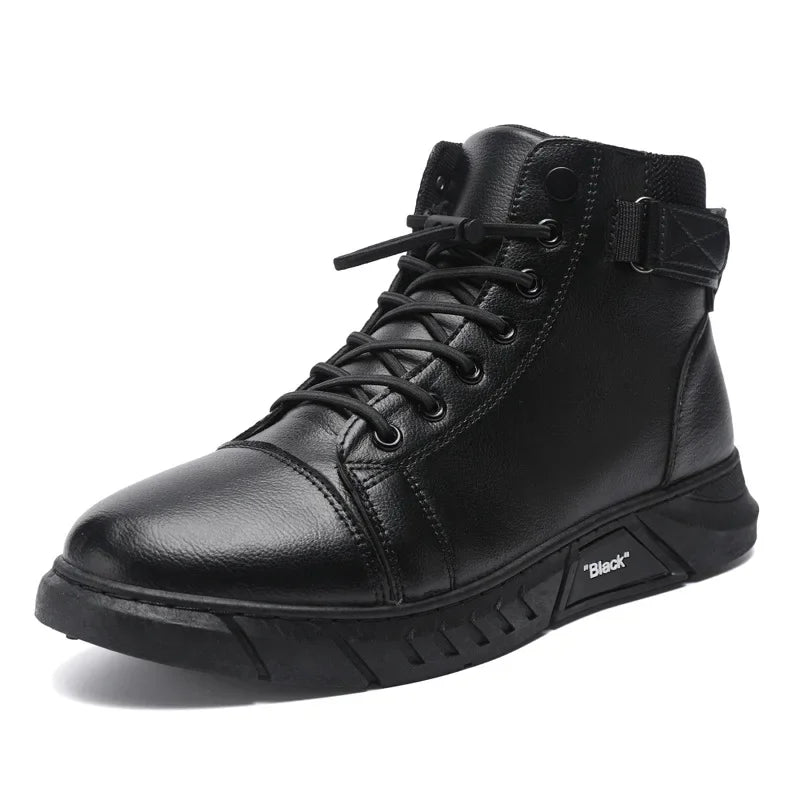 2025 Spring Large Size 39-48 Trendy Casual Boots for Men British Men's Fashion Sneakers High Top Men's Casual Boots Cowboy Boots