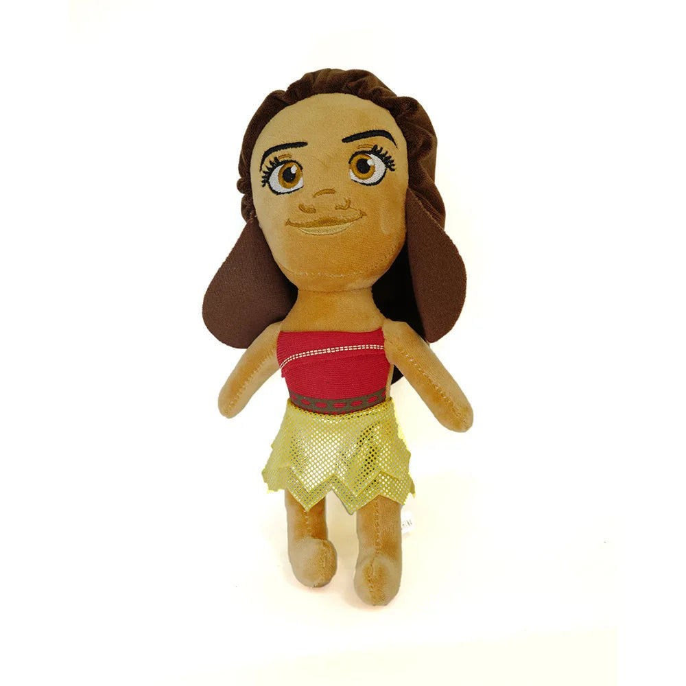 Gilrs Princess Moana Wig and Necklace Flower Clip Dress Up Set Halloween Vaiana Costume Accessories Moana Pet Pig and Cock Toys