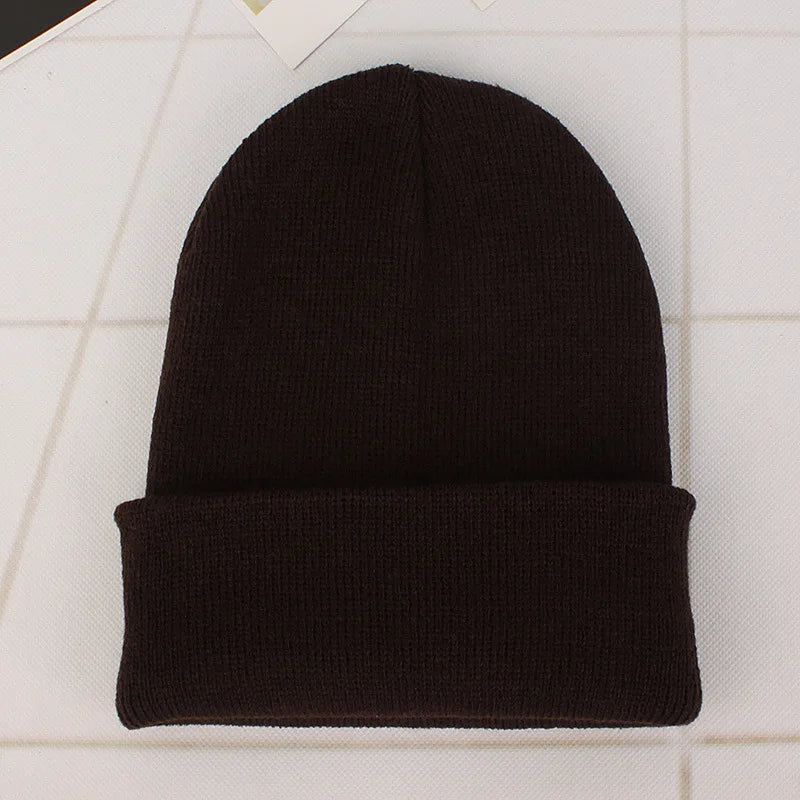Winter Hats Unisex New Beanies Hat Knitted Solid Cap For Women Men Autumn Female Beanie Warmer Bonnet Men Casual Cap Wholesale