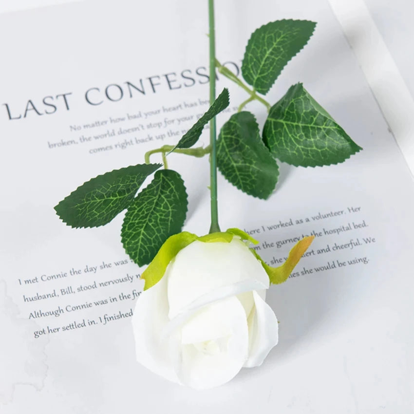 Artificial Flowers Silk Rose Festival Home Decor Bonsai Room Table Wedding Wreath Bridal Bouquet Outdoor Yard Garden Diy GiftBox