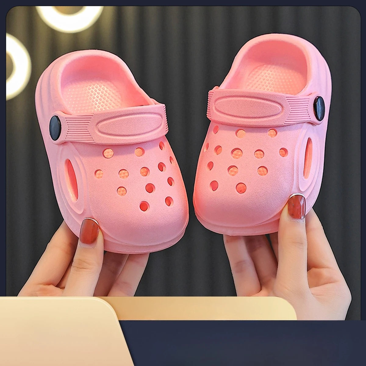 2026 Kids Sandals Hole Children's Shoes Slippers Soft Anti-Skid Simple DIY Design Hole Baby Shoes Sandy Beach For Boys Girls