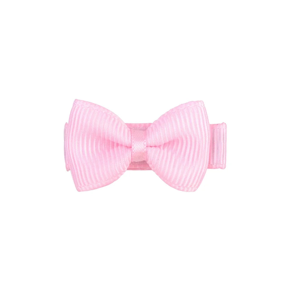 1.2 Inches Solid Colors Mini Hair Bows With Clip For Kids Girls Hairgrips Ribbon Covered Safety Bows Headwear Hair Accessories