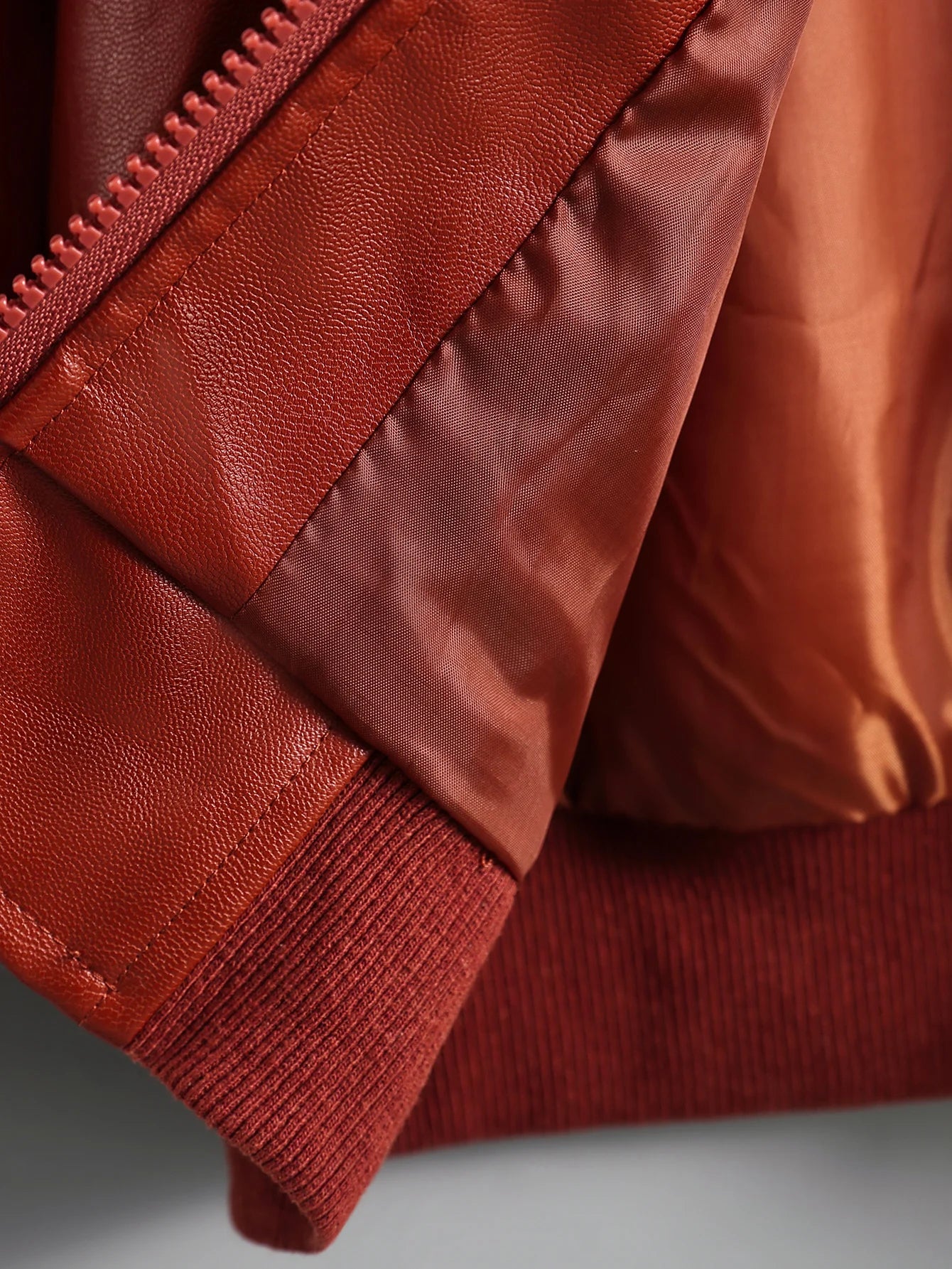 Children's Clothing for Boys, Pu Leather Jacket for Older Kids, Spring and Autumn Motorcycle Style Jacket, Black Baseball Jacket, Pu Leather Jacket in Chocolate Color, Autumn and Winter Jacket