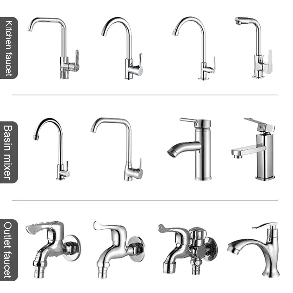 Universal Shower Faucet 6 Layers Faucet Water Filter Tap Purifier Splash-proof Water Saving Bubbler for Bathroom Home Kitchen