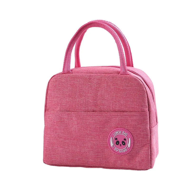New Japanese solid color versatile cation fresh-keeping ice bag bento thermal insulation bag student lunch box bag portable ther
