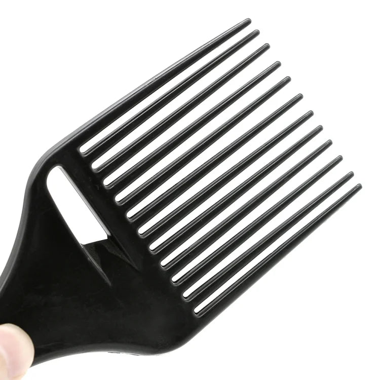 1PCS Black Insert Afro Hair Comb Plastic Wide Teeth Pick Hair Fork Comb Salon Professional African Styling Hairdressing Tool Men