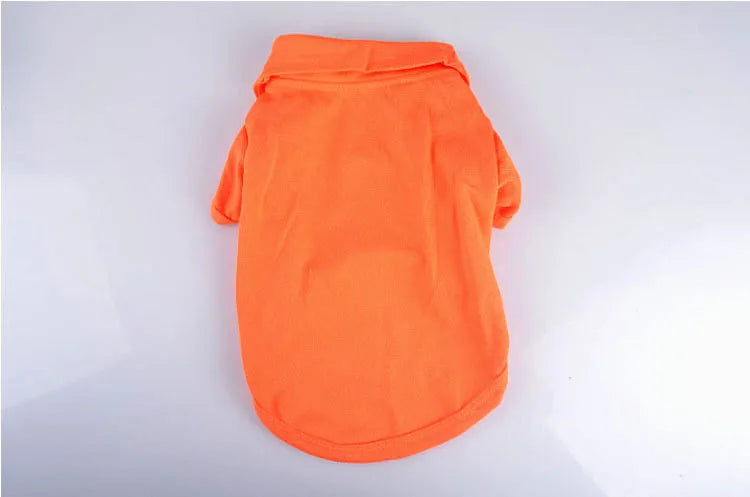 Fashion Dog Clothes for Teddy Small Dogs, Spring Summer Autumn Vest T-shirt Polo Shirt  Cute Dog Clothes for Small Breeds, Cotto