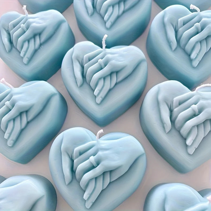 3D Heart-Shaped Silicone Candle Molds - Perfect for DIY Proposal, Valentine's Day, Aromatherapy Wax, Homemade Soap