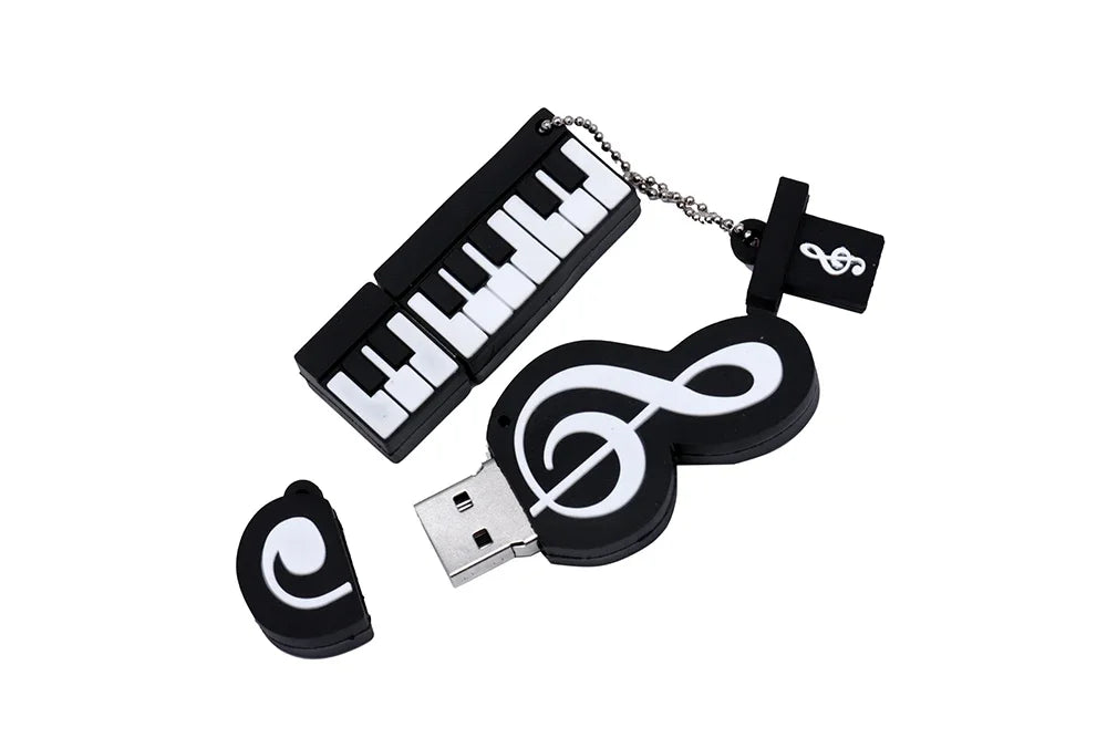 Cartoon Cle Usb Pendrive Guitar Piano Accordion USB Flash Drive  128GB 64GB 32GB 16GB 8GB 4GB USB 2.0 Memoria Stick Pen Drive