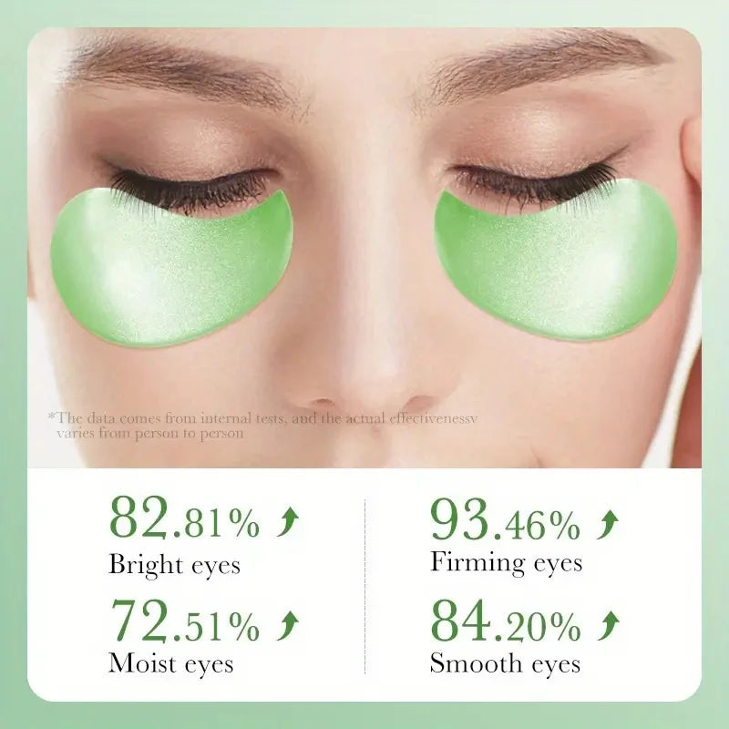 60pcs seaweed hyaluronic acid eye mask to remove dark circles collagen eye patch facial care products
