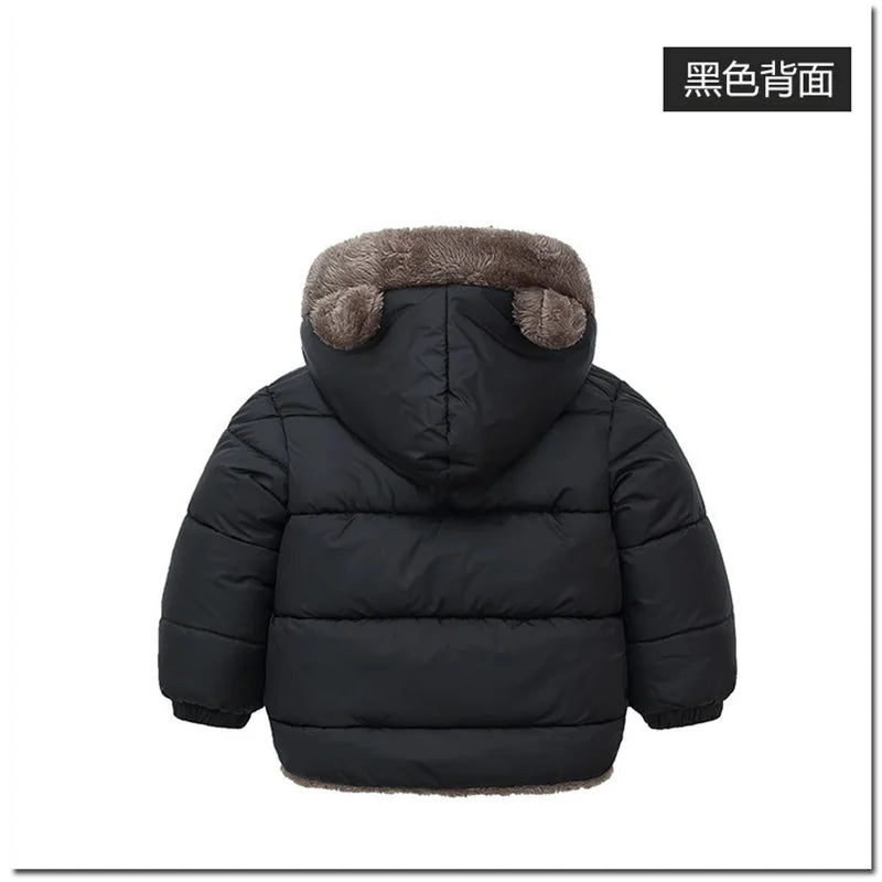Baby hooded fleece winter jacket for boys & girls
