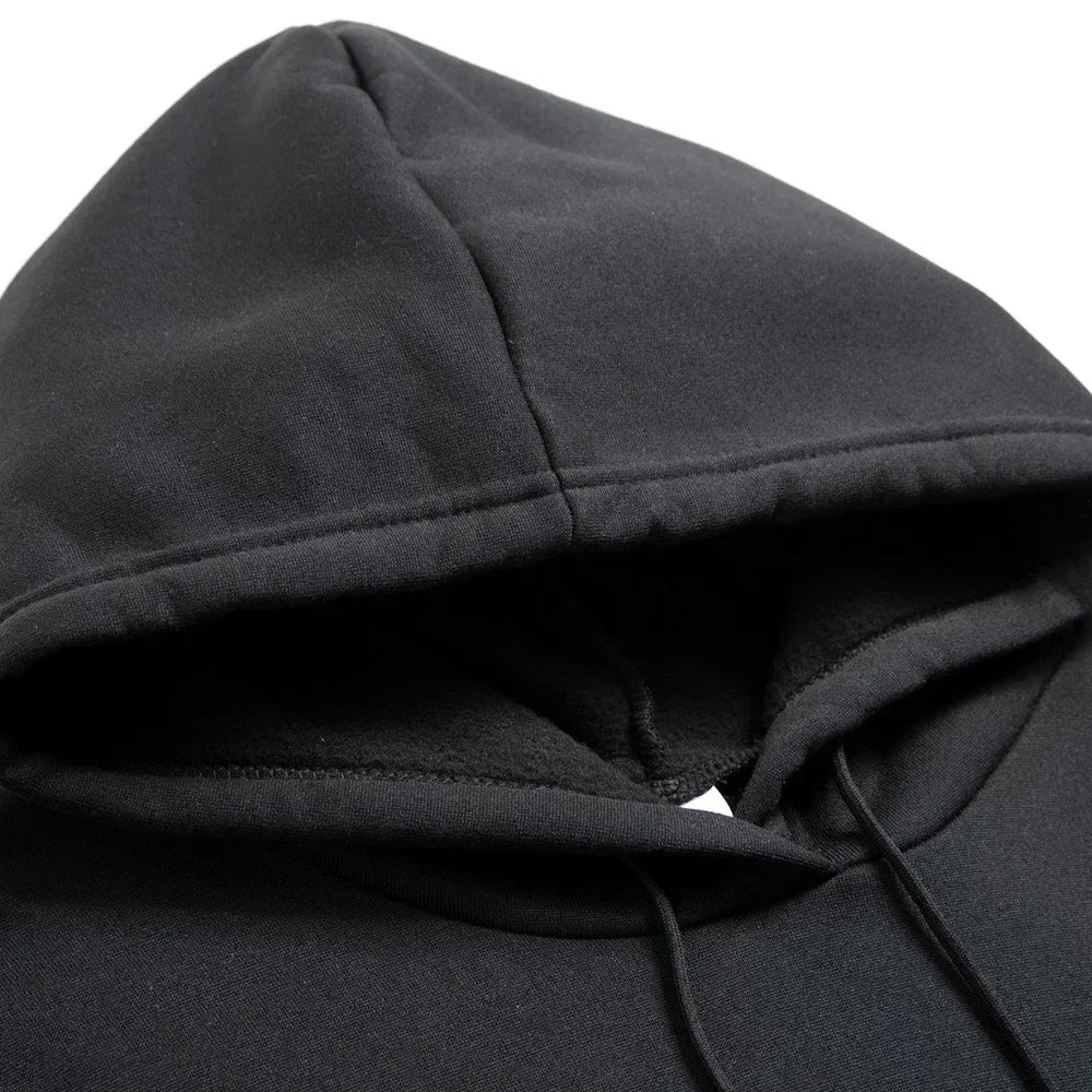 2025 letter printed sportswear set men's hooded sweatshirt long pants set spring and autumn winter warm suit