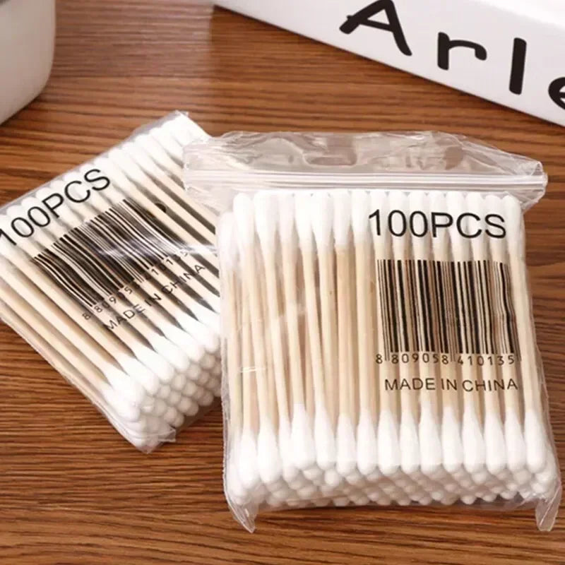 100/300/500 Pcs Bamboo Baby Cotton Swab Cleaning of Ears Tampons Cotonete Health Beauty Cotton Swab Ear Cleaning Sticks
