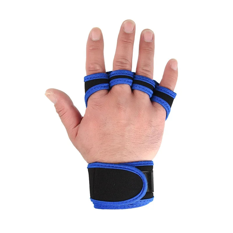 Weightlifting Training Gloves for Men Women Fitness Sports Body Building Gymnastics Gym Hand Wrist Palm Protector Gloves
